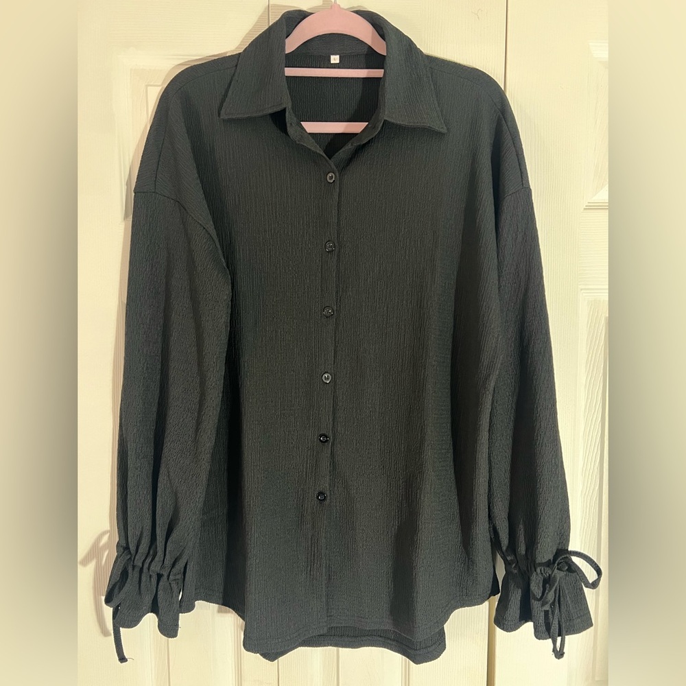 Black Button-Up Shirt